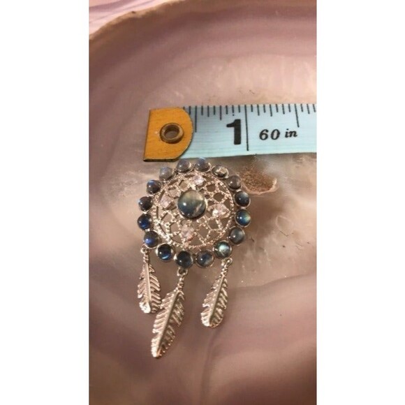 Labradorite Dream Catcher Pendant - Picture 5 of 5